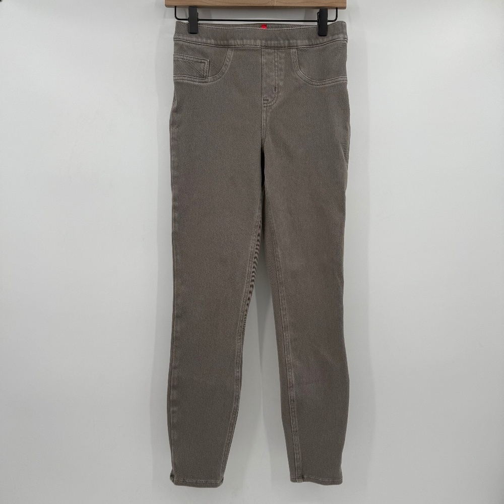 Spanx Jeggings Women Small Gray Stretch Slim Skinny Mid Rise Jeans Pants Casual